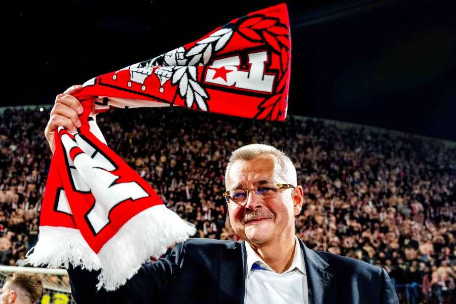 Jaroslav Tvrdík při oslavě titulu pražské Slavie