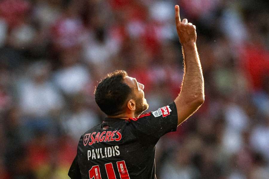 Pavlidis terminou como melhor marcador do Benfica