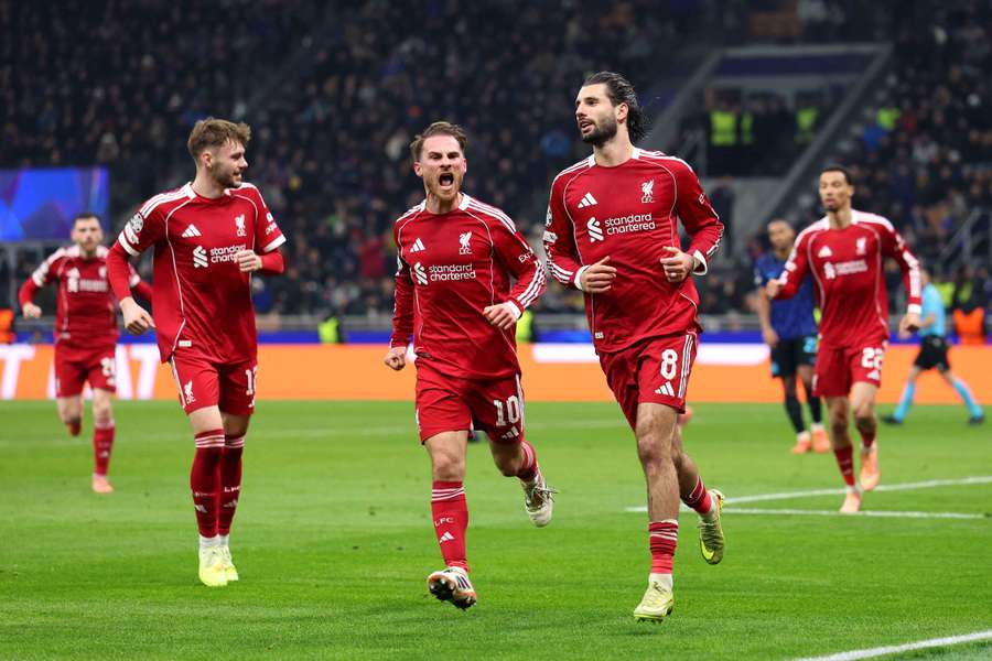 Dominik Szoboszlai celebrates after scoring the winning goal for Liverpool in the 88th minute Dominik Szoboszlai celebrates after scoring the winning goal for Liverpool in the 88th minute