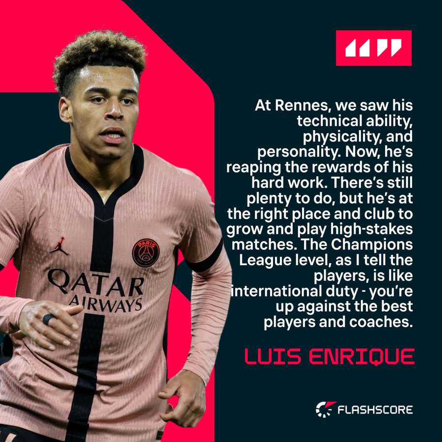 Luis Enrique on Desire Doue Luis Enrique on Desire Doue