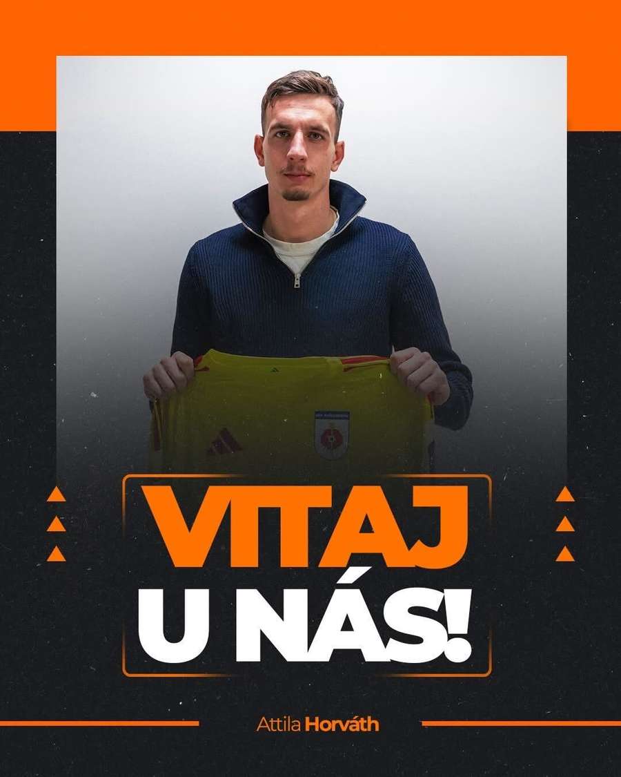 Horváth pri predstavení v novom klube.
