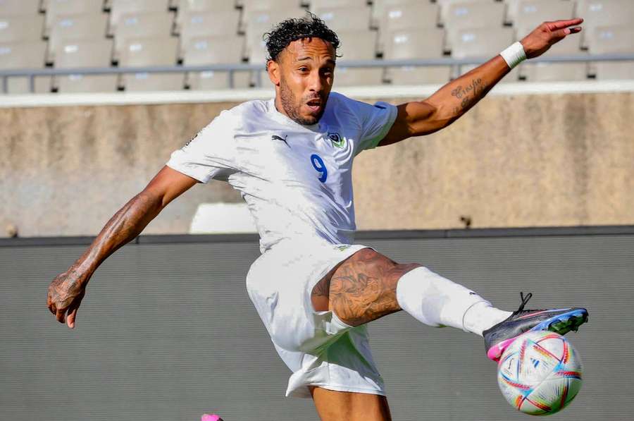 Aubameyang scored four goals to lead Gabon past Gambia in Nairobi