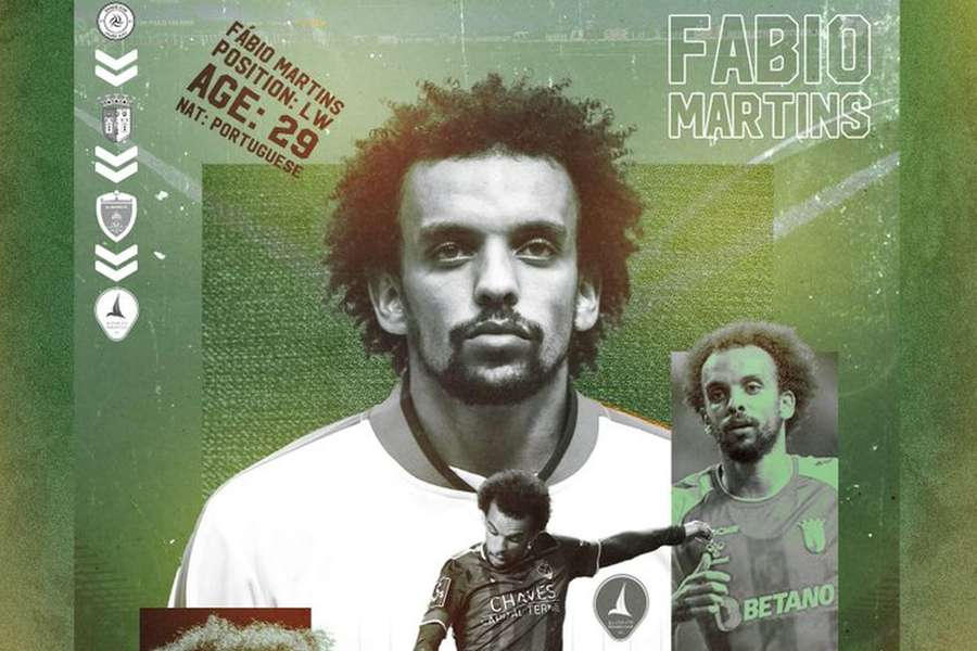 Fábio Martins oficializado no Al Khaleej