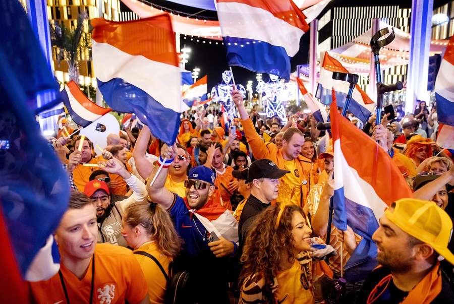 De sfeer op de Lusail Boulevard was uitstekend