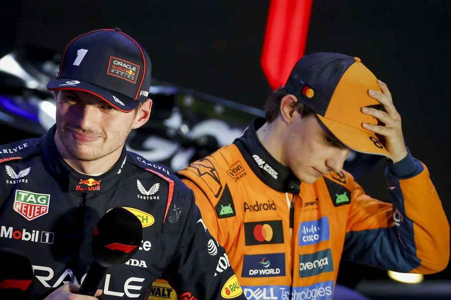 Verstappen a Piastri po Velké ceně Kataru.