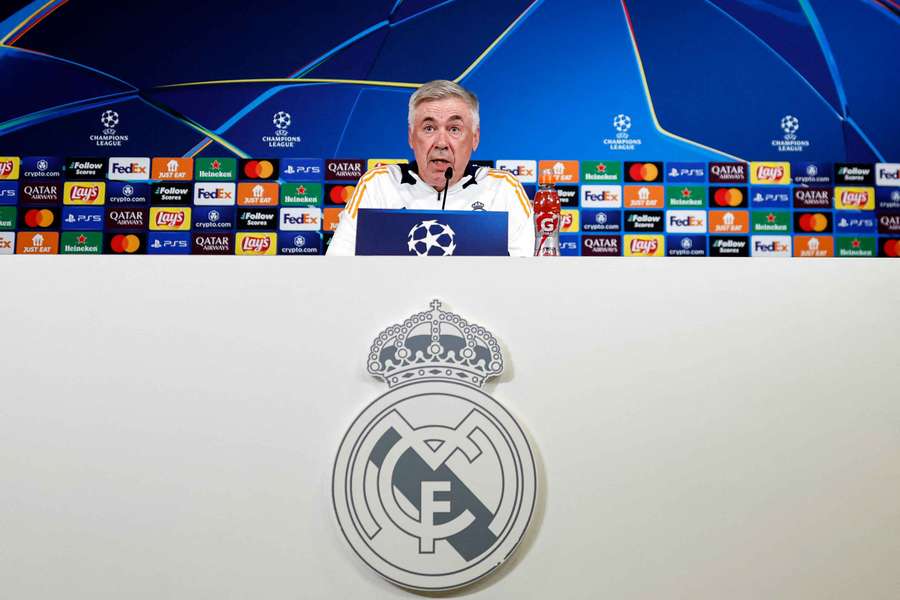 Carlo Ancelotti in sala stampa