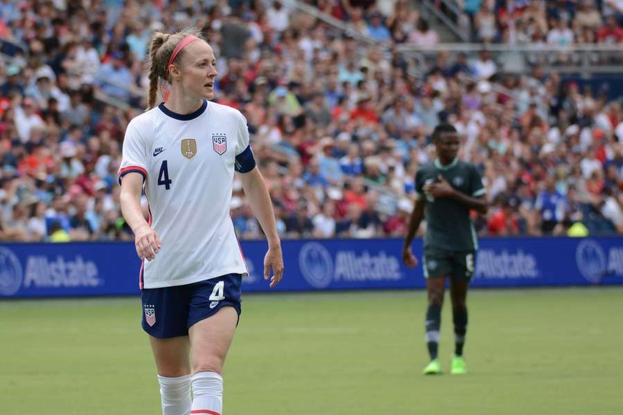 Becky Sauerbrunn lors du match amical Etats-Unis-Nigéria en septembre dernier (2-1).