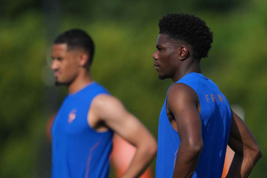 Aurélien Tchouaméni à l'entraînement, ce vendredi. Aurélien Tchouaméni à l'entraînement, ce vendredi.