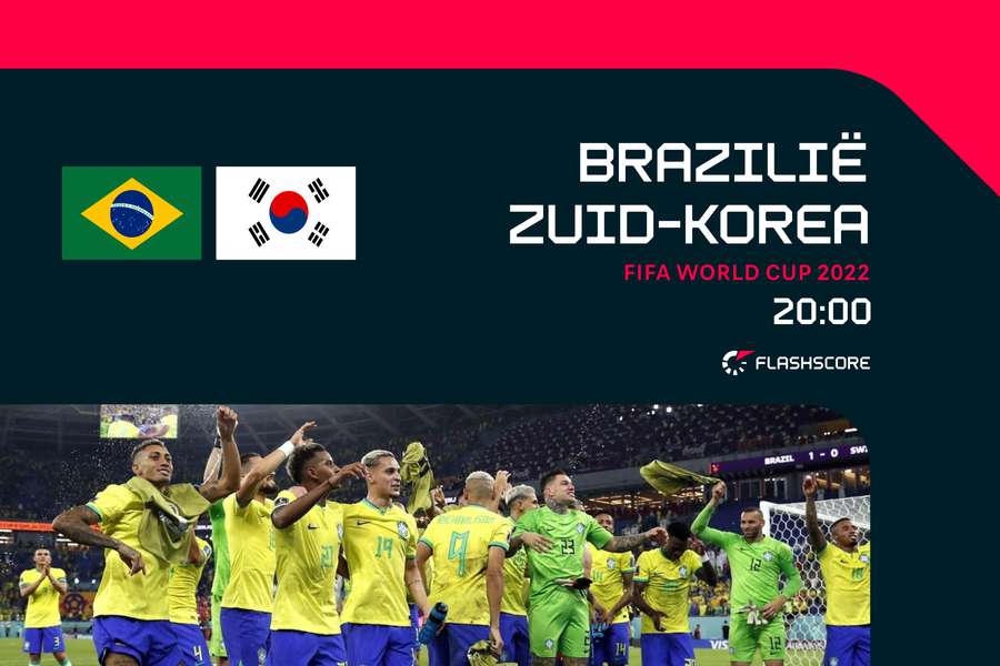 PREVIEW: Kan favoriet Brazilië in achtste finale afrekenen met outsider Zuid-Korea?