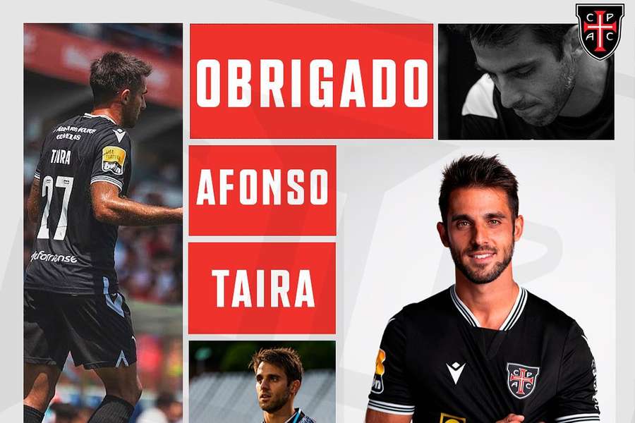Formado nas escolas do Estoril e do Sporting, Afonso Taira foi internacional português entre os sub-16 e os sub-19