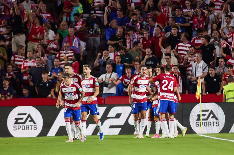 Granada currently lead against Barca