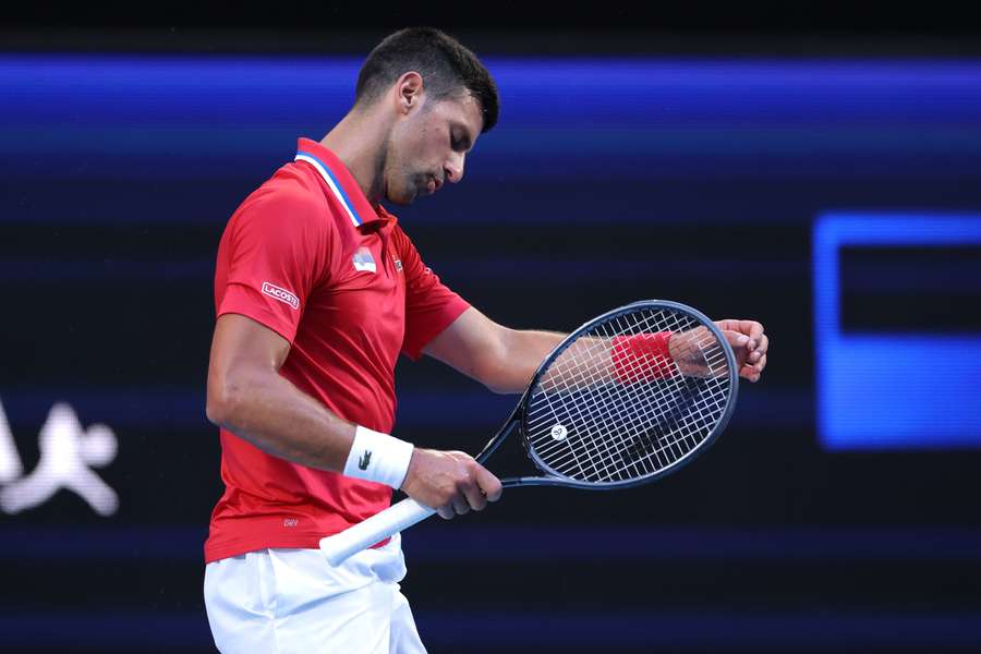 Novak Djokovic kwam in de gehele wedstrijd tegen De Minaur niet op een breakpoint
