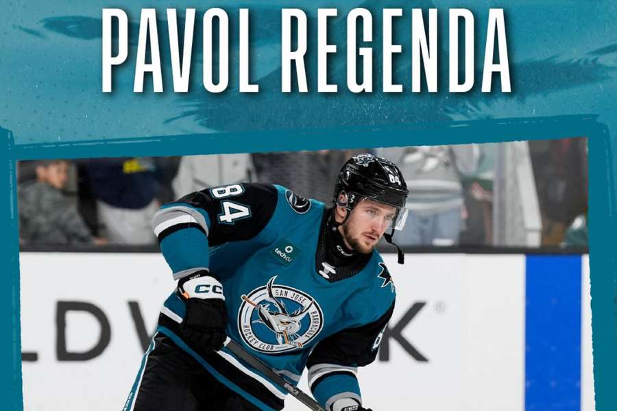 Pavol Regenda si môže odbiť tohtosezónny debut v NHL za San Jose.