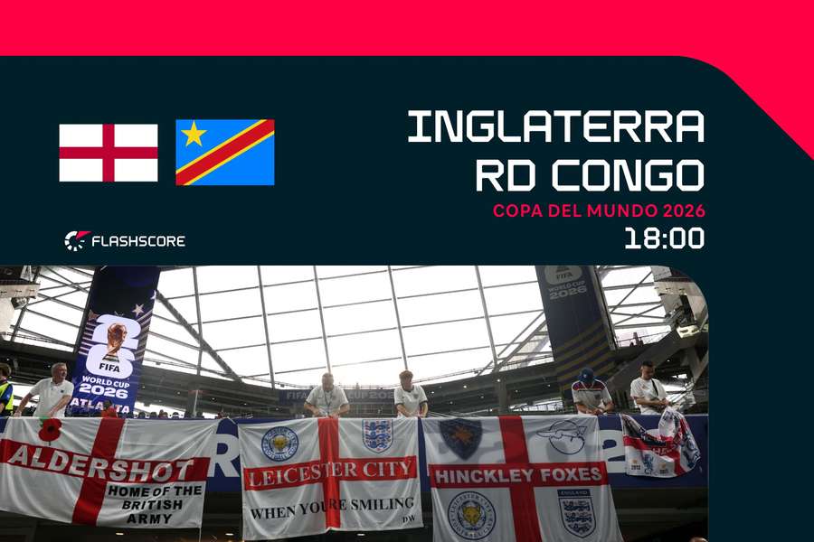 Inglaterra y la RD Congo juegan su eliminatoria de 1/16 del Mundial Inglaterra y la RD Congo juegan su eliminatoria de 1/16 del Mundial