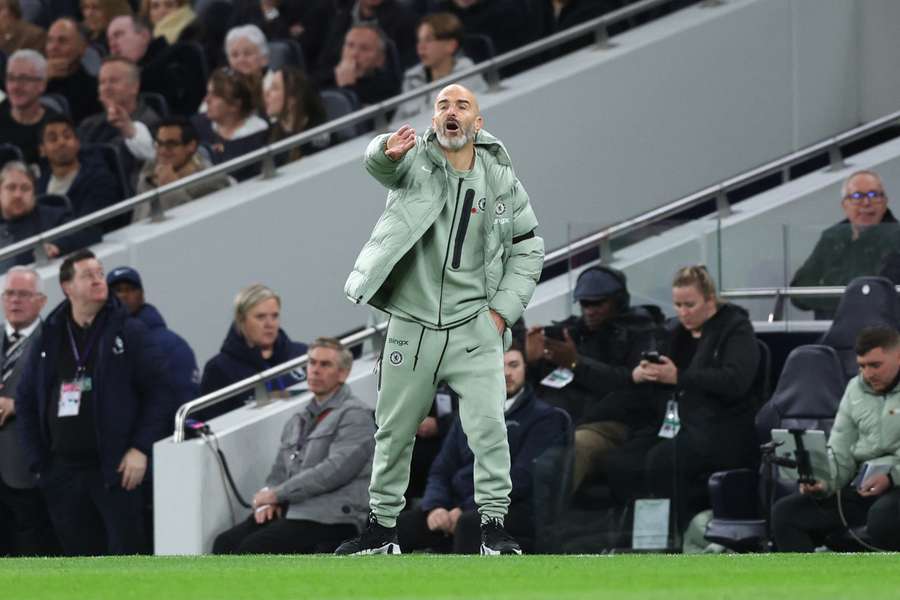 Enzo Maresca on the touchline on Saturday