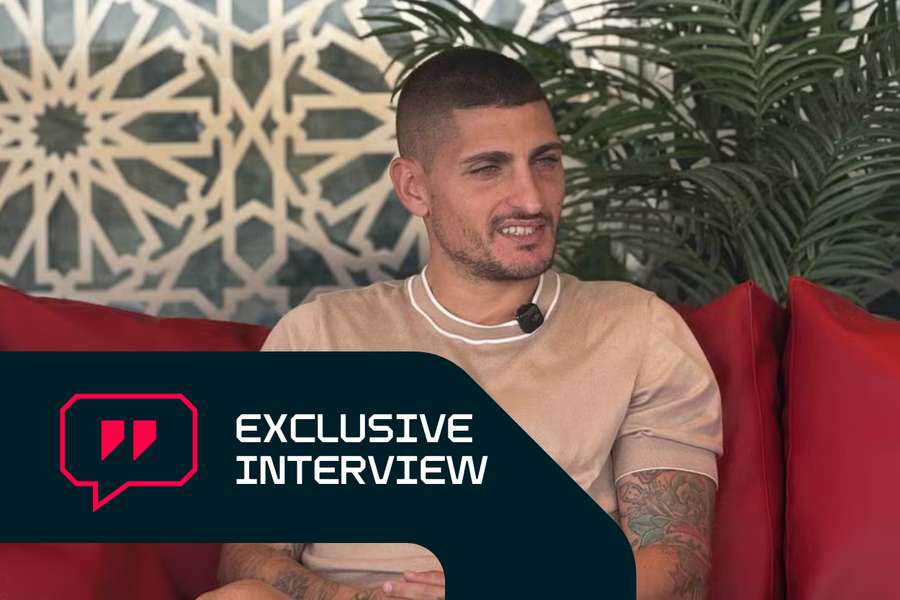 Marco Verratti during the interview with Flashscore Marco Verratti during the interview with Flashscore