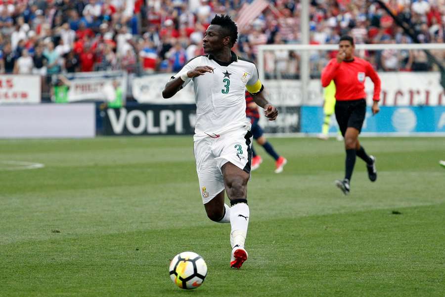 Asamoah Gyan e o seu famoso número 3