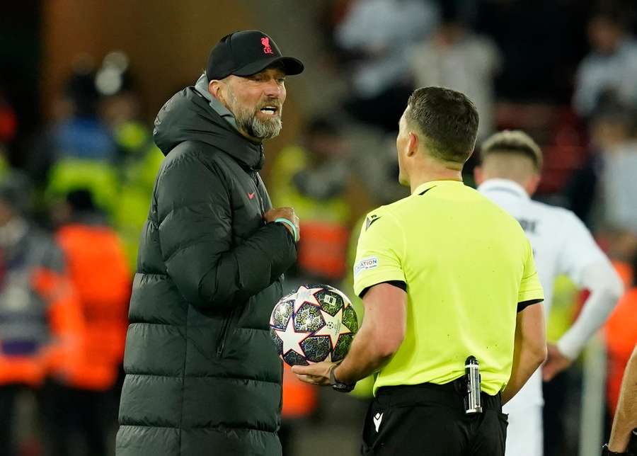 Jurgen Klopp has also had his share of altercations with Champions League referees