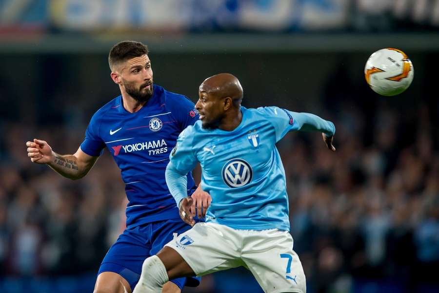 Olivier Giroud was on target when Chelsea beat Malmo in 2019. years Olivier Giroud was on target when Chelsea beat Malmo in 2019. years