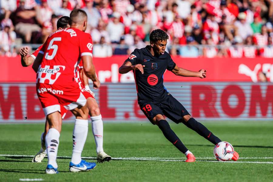 Lamine Yamal contra o Girona