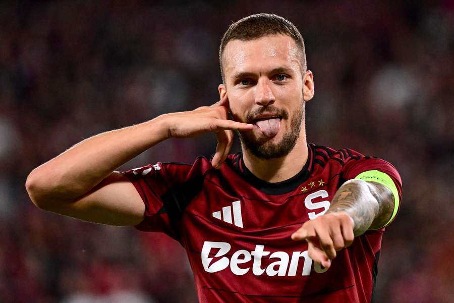 Lukáš Haraslín v nastavení duelu s Boleslaví rozhodl o výhře Sparty z penalty.