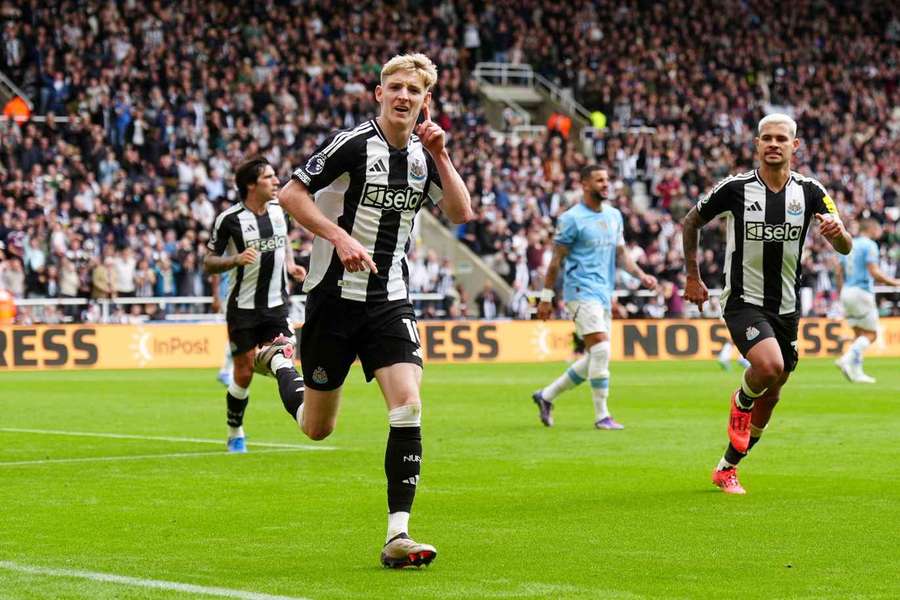 Gordon celebrates after scoring