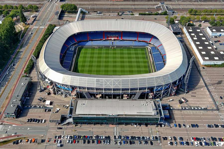 Lo stadio del Feyenoord visto dall'alto