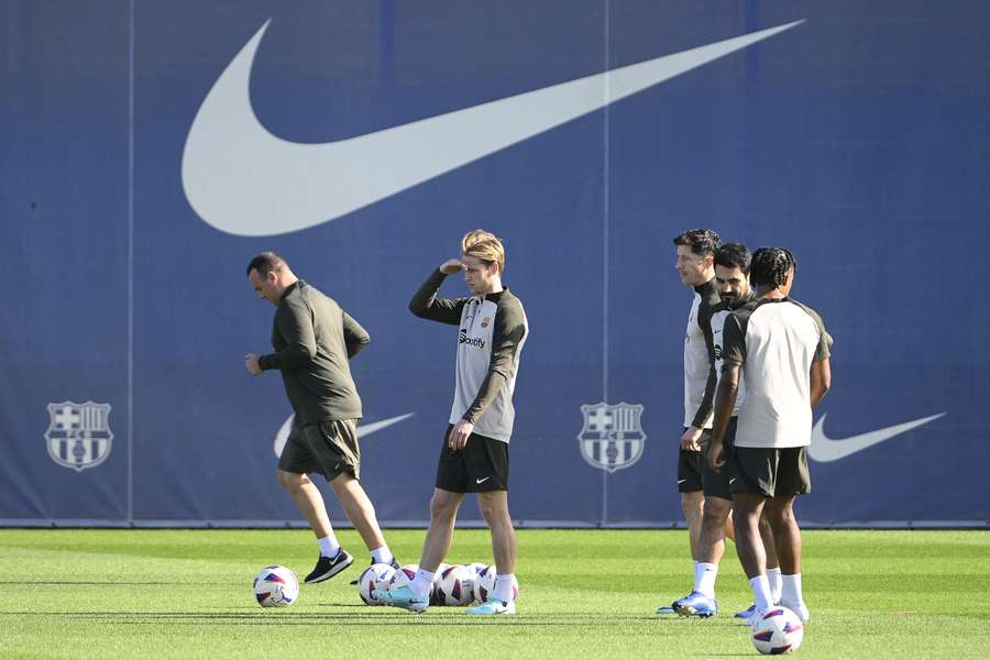 Frenkie de Jong op het trainingsveld