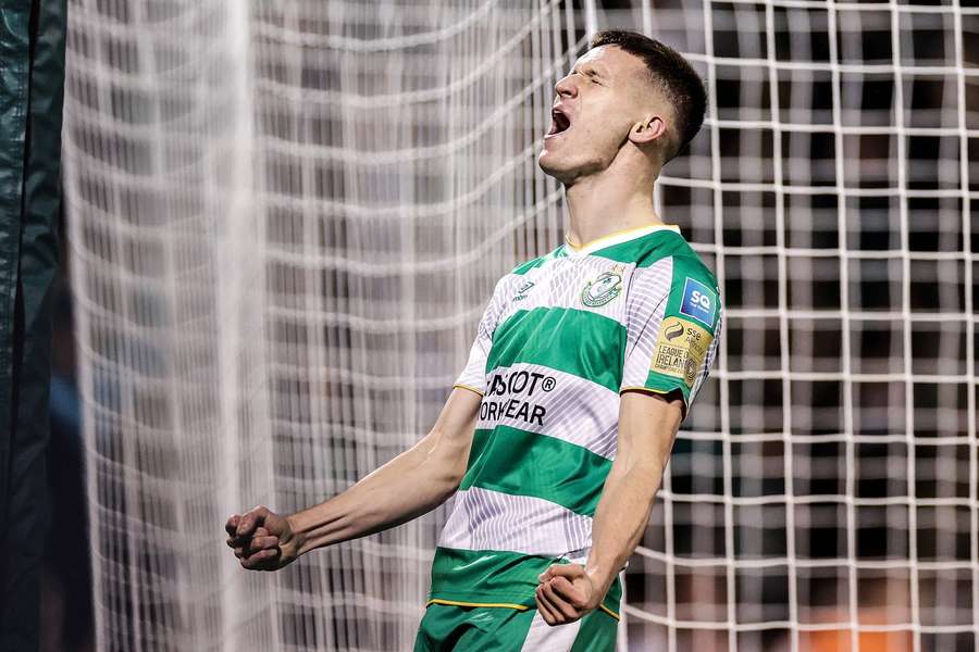 Kenny celebrates a goal against Waterford earlier this month