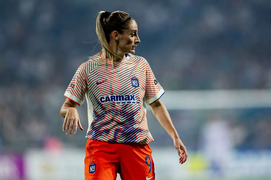 Esther González, en un partido con el Gotham Esther González, en un partido con el Gotham