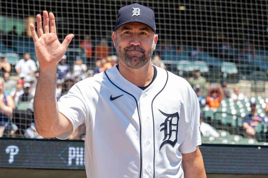 Justin Verlander waves to fans at the 2026 MLB All-Star Game
