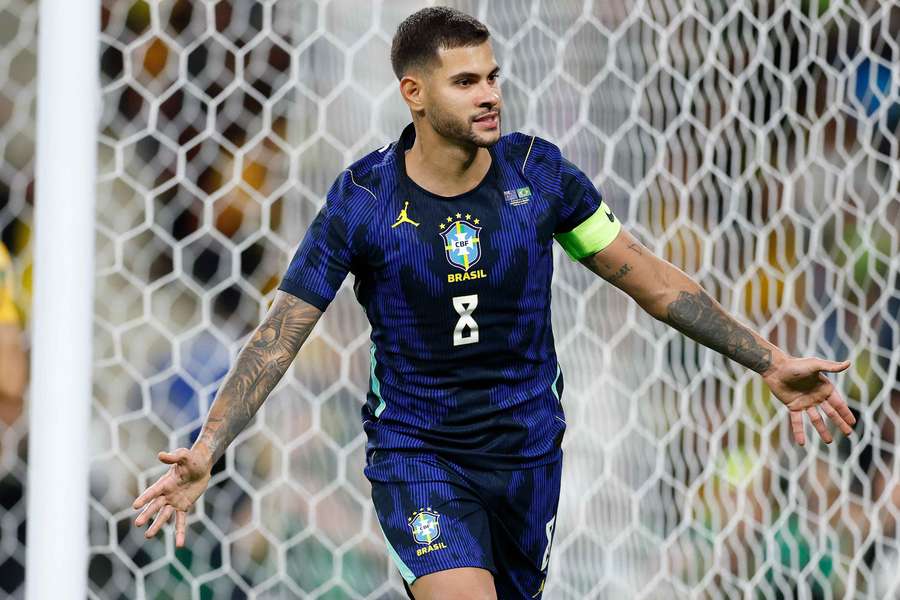 Bruno Guimarães teve a nota mais alta do jogo Bruno Guimarães teve a nota mais alta do jogo