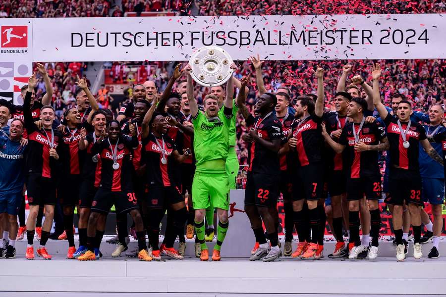 Leverkusen oslavoval premiérový majstrovský titul.