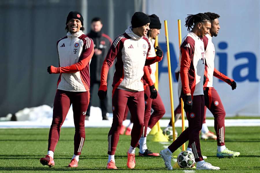 Bayern players train ahead of a decisive week