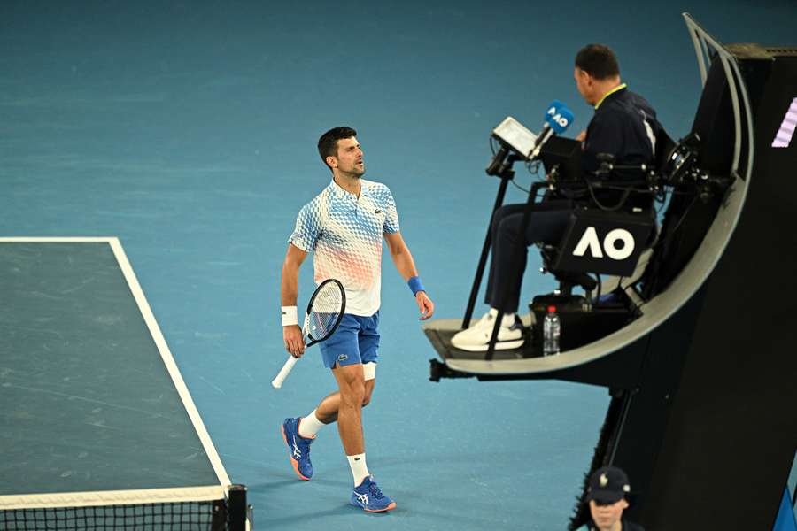 Djokovic hier lors du match face à De Minaur.