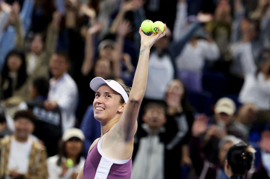 Elise Mertens à Pékin. Elise Mertens à Pékin.