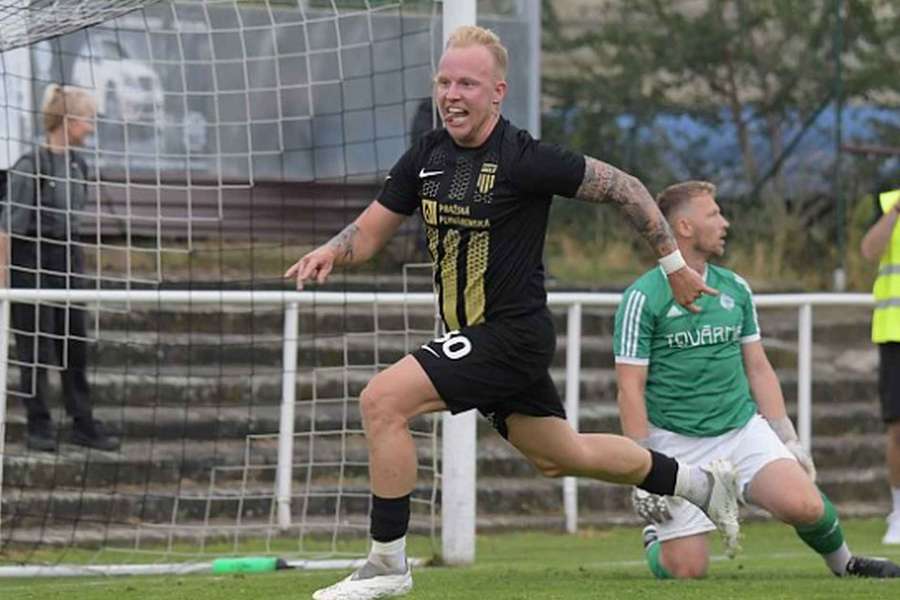 Radost Tomáše Vaňka v dresu Kbel.