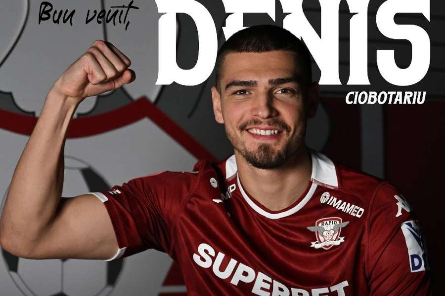Denis Ciobotariu a fost prezentat oficial la Rapid
