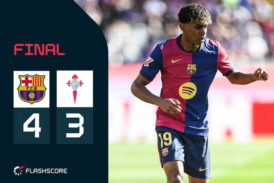 Sin Lamine de inicio contra el Celta.