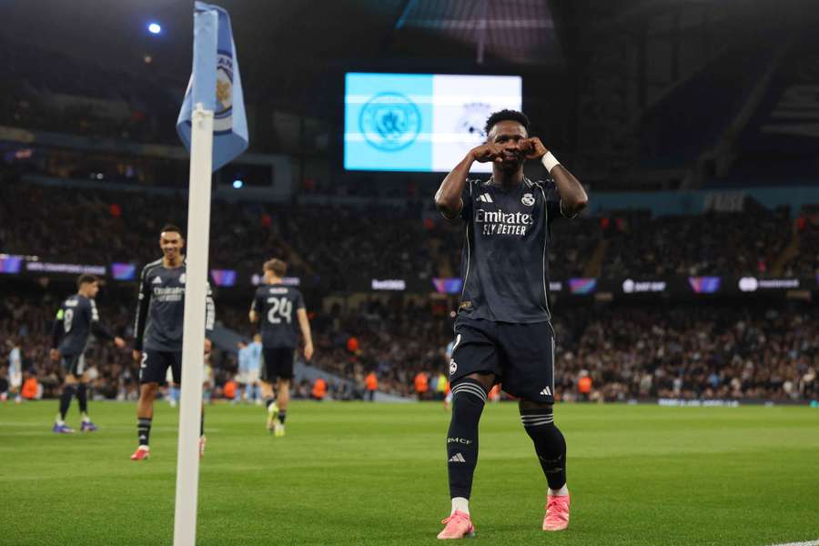 Real Madrid's 2-goal Vini Jr explains 'crying' goal celebration for Man City fans Real Madrid's 2-goal Vini Jr explains 'crying' goal celebration for Man City fans