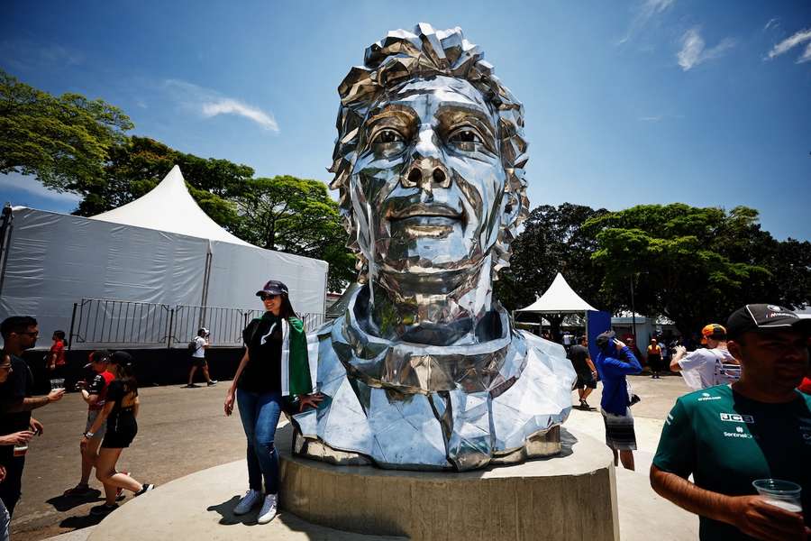 Auch im brasilianischen Sao Paulo ist Senna mit einer spektakulären Büste verewigt.