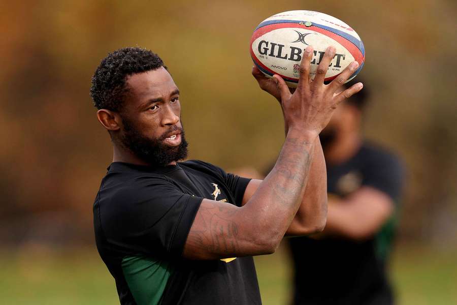 Kolisi à l'entraînement cette semaine.