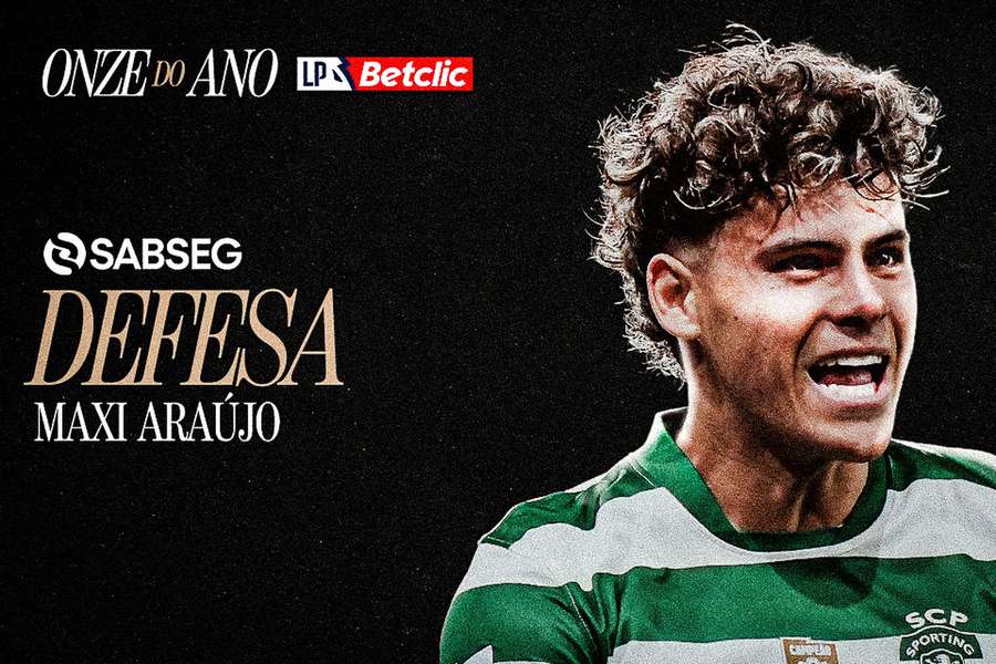 Maxi Araújo integra defesa do ano da Liga Portugal 2025/26