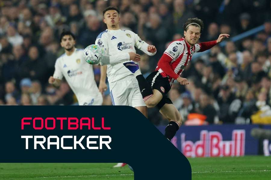 Brentford's Mathias Jensen battles with Ethan Ampadu Brentford's Mathias Jensen battles with Ethan Ampadu