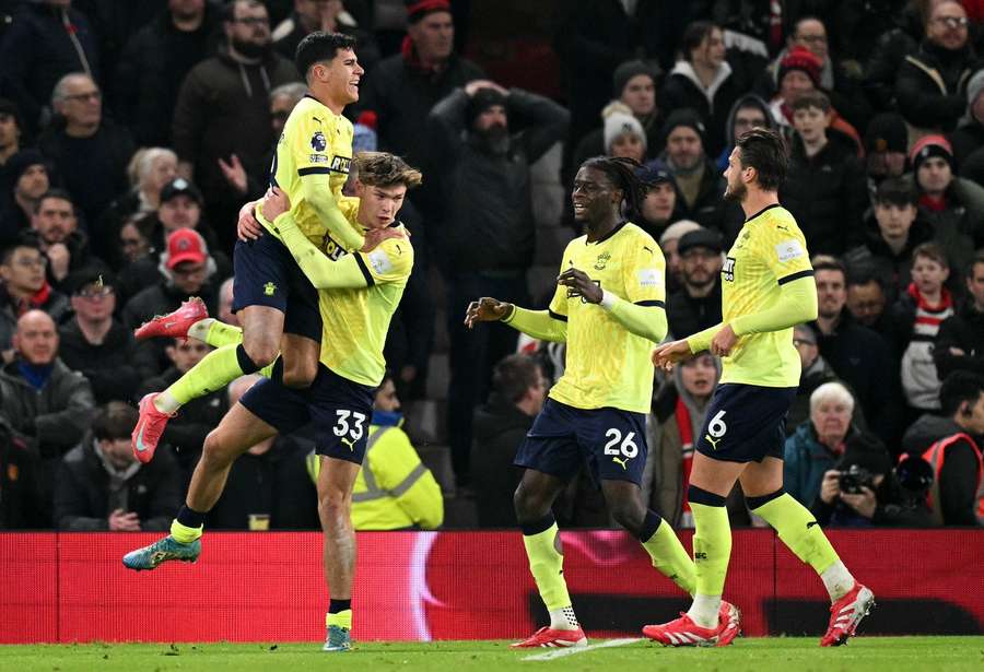 Southampton celebrate their opener