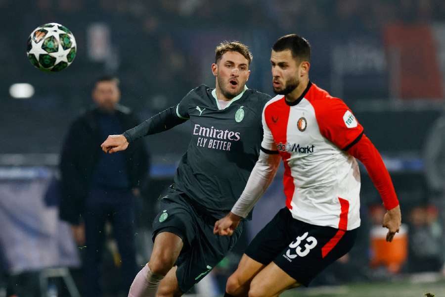 David Hancko (D) en action lors de la Ligue des champions la saison dernière