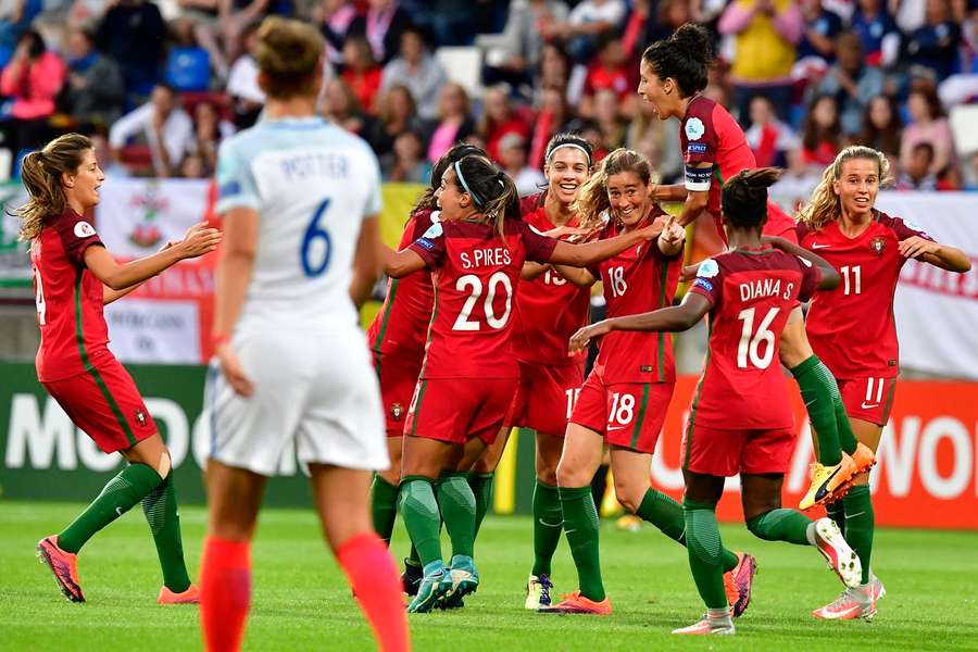 Carolina Mendes marcou o primeiro golo de Portugal numa fase final de um Euro