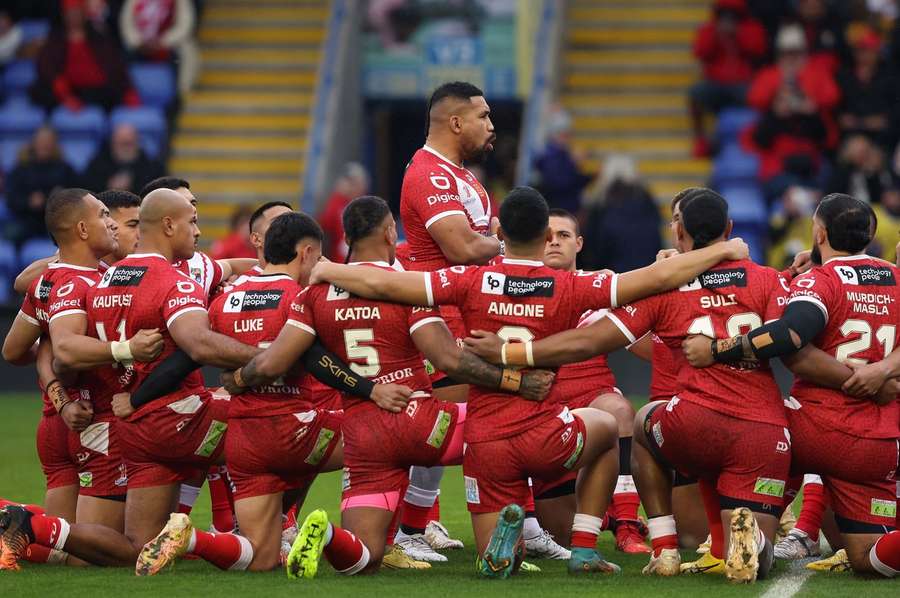 The Tongan rugby team were touched by the love they felt from the fans when they left for the Rugby World Cup