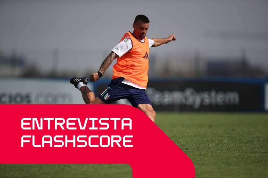 Christian Maggio em treino com a seleção italiana sub-21