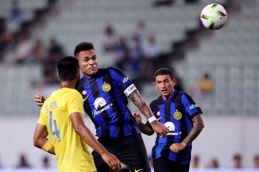 Inter Milan in recent friendly with Al-Nassr